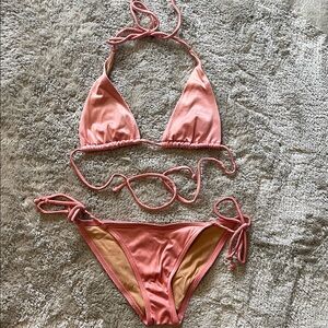 Victoria's Secret Pink and Tan Bikini